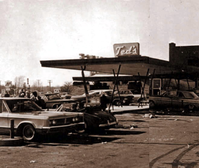 Teds Drive-In (Teds Trailer) - Old Yearbook Ad (newer photo)